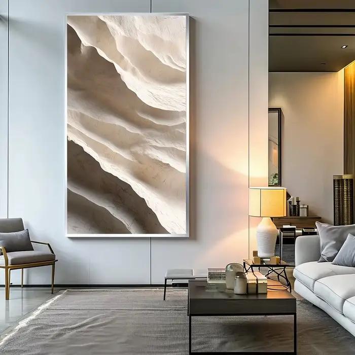 Toile de peinture texturée abstraite 3D