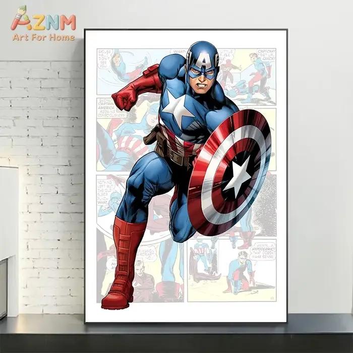 Ensemble d'affiches de super-héros de bandes dessinées