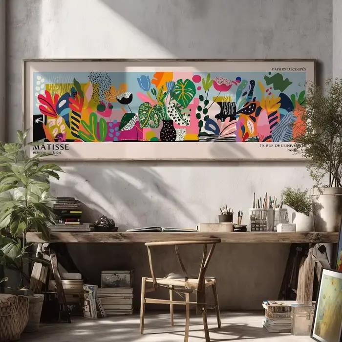 Tableau mural floral abstrait Matisse