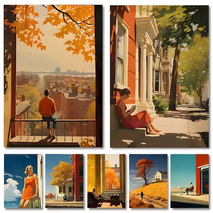 Affiche de la ville d'Edward Hopper
