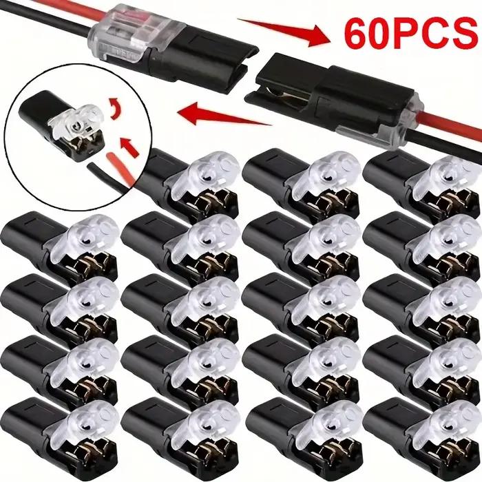 Connecteur Électrique Étanche de 1/2/3 Broches pour Véhicule - Barrette de Bornes Scellée et À l'Épreuve de la Poussière Câblage Auto Connecteur 1 Broche Véhicule Borne 2 Broches Étanche Connecteur 3 