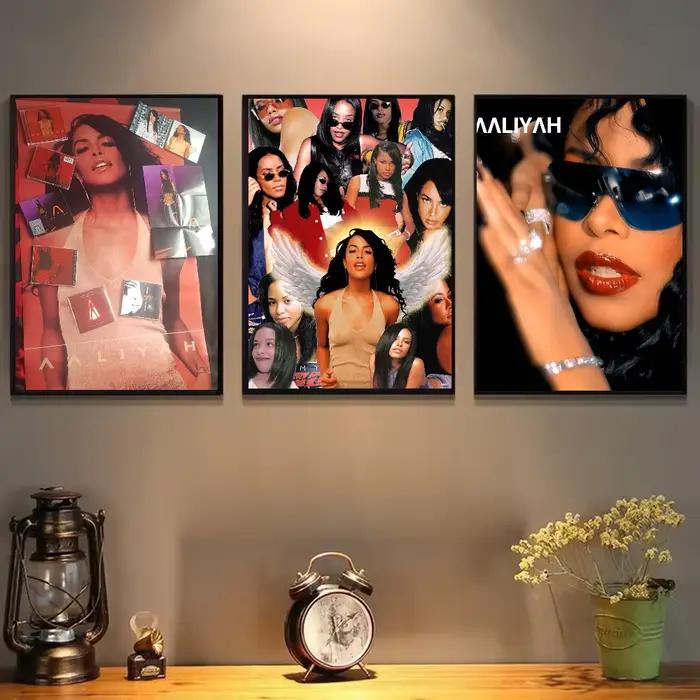 Chanteur a-aaliyah affiche HD art mur collant étanche maison salon chambre bar décoration esthétique