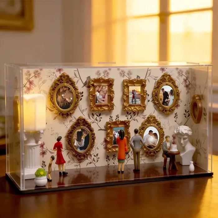 Mini Kit de Cadres Photo 3D Silhouette Musée DIY