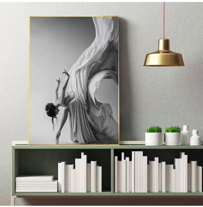 Affiche de peinture sur toile de phtalGirl de ballet moderne