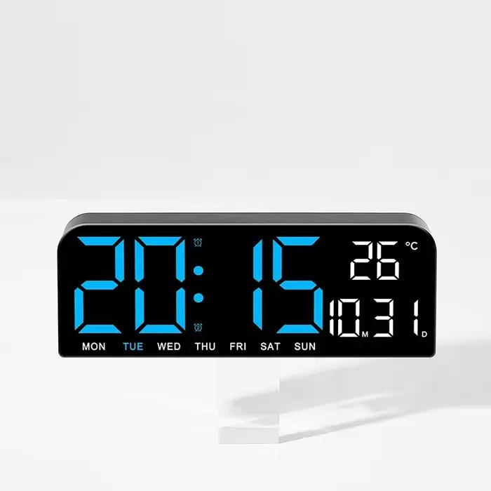 Grande horloge murale numérique