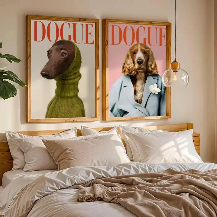 Peinture sur toile de calligraphie Dogue