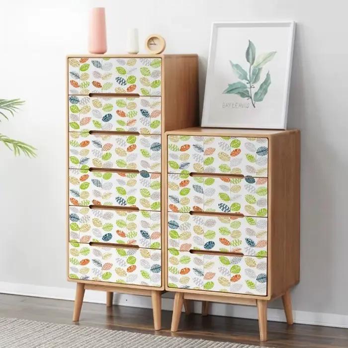 Papier peint adhésif pour mur-motif de fleurs orientales