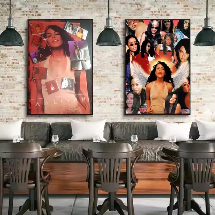 Chanteur a-aaliyah affiche HD art mur collant étanche maison salon chambre bar décoration esthétique