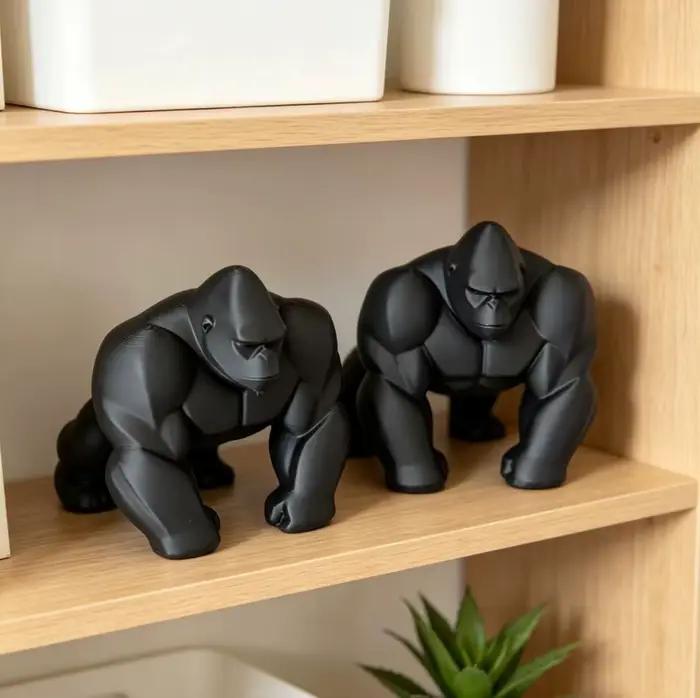 Sculpture de gorille, décoration de bureau à domicile