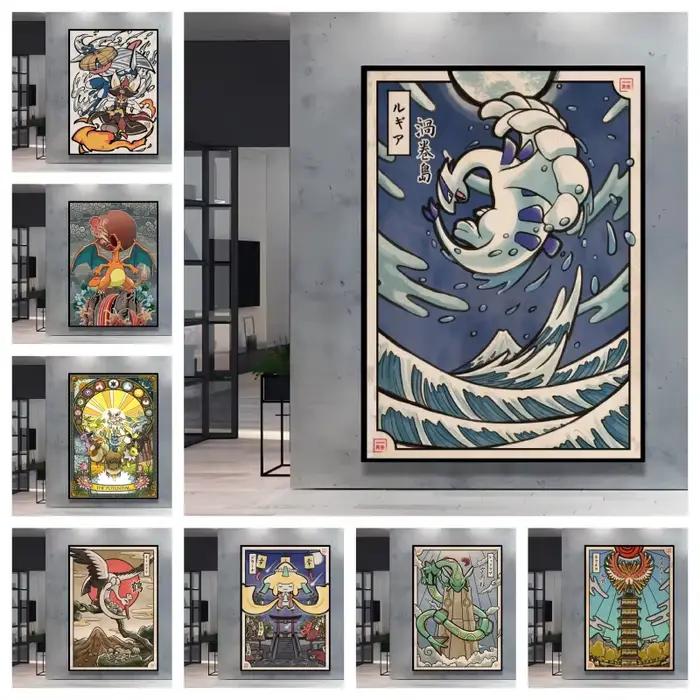 Peinture sur toile Pokemon Lugia