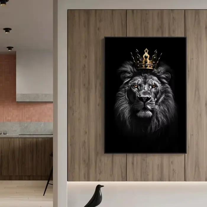 Affiche imprimée du royaume des animaux