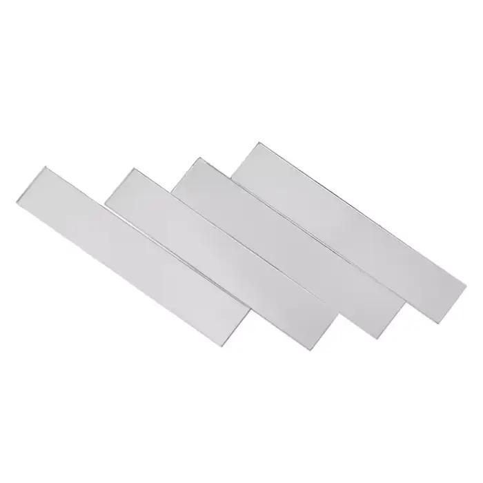 1/200 pièces/ensemble, autocollants muraux en miroir rectangulaires DIY