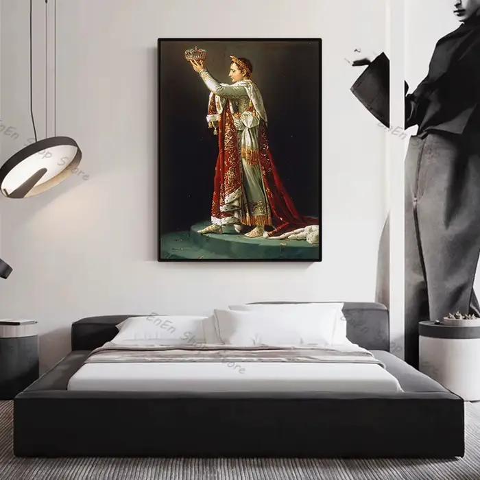 Napoléon Bonaparte Portrait affiche imprime traversant les alpes coronation