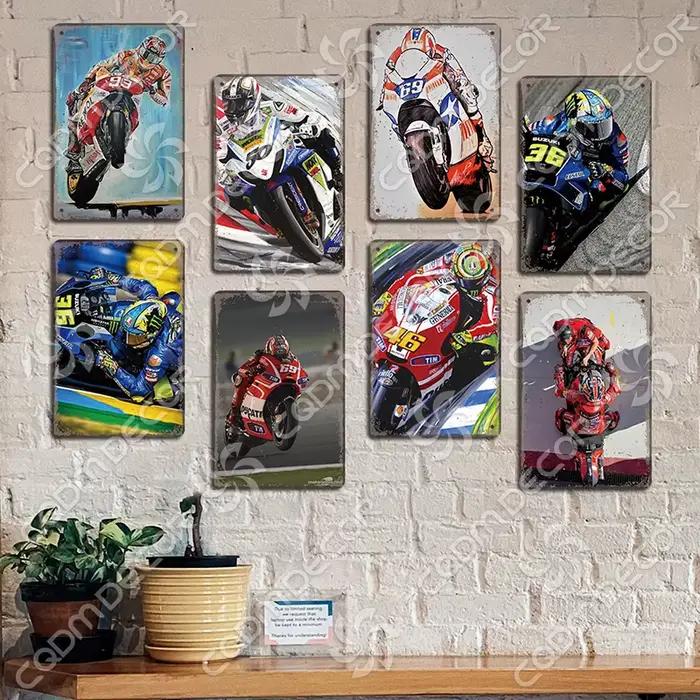 Affiche de sport automobile