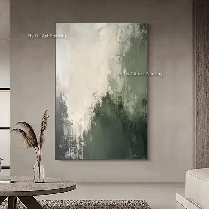 Peinture à l'huile épaisse abstraite peinte à la main