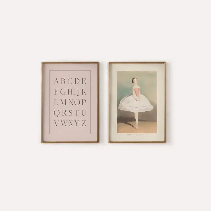 Affiches d'art rétro rose pour pépinière, décor de chambre de filles d'inspiration Vintage, peinture imprimée sur toile, décoration cadeau, décor mural pour pépinière