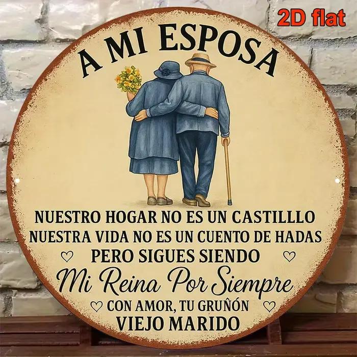 Plaque d'amour espagnole Vintage plate 2D