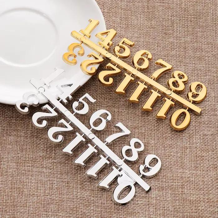 1 ensemble BRICOLAGE Horloge Chiffres Nombre Arabe Pièces D'horloge Numérique Réparation Restaurer Remplacement Gadget