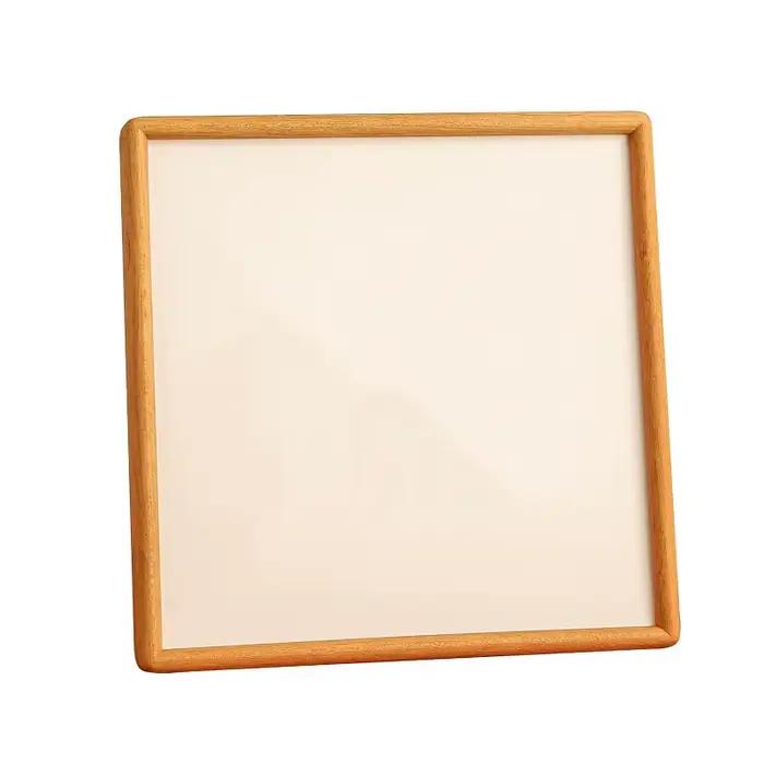 Cadre Photo carré d'angle arrondi en bois massif