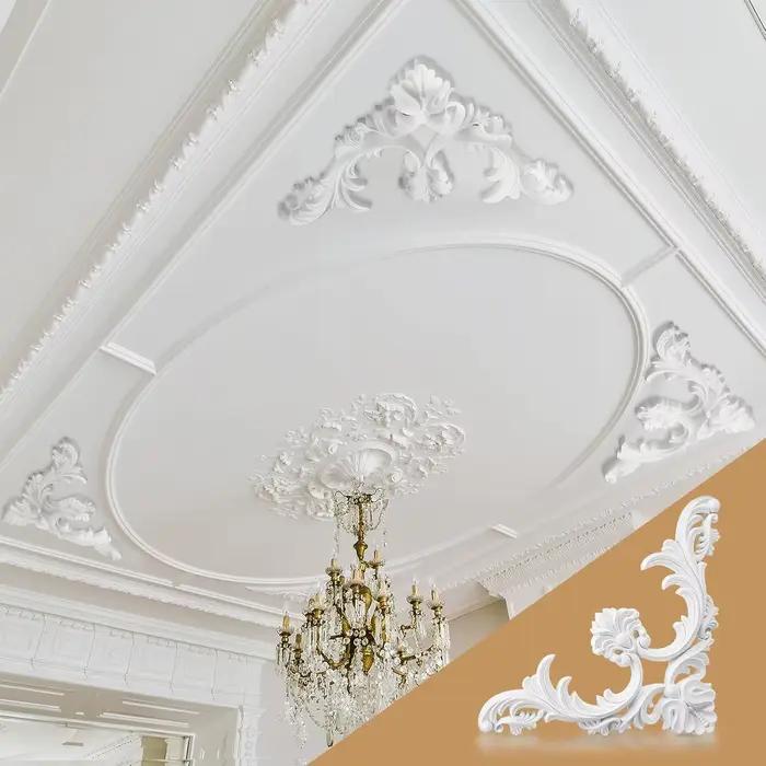 Coins de moulage de plafond en PU
