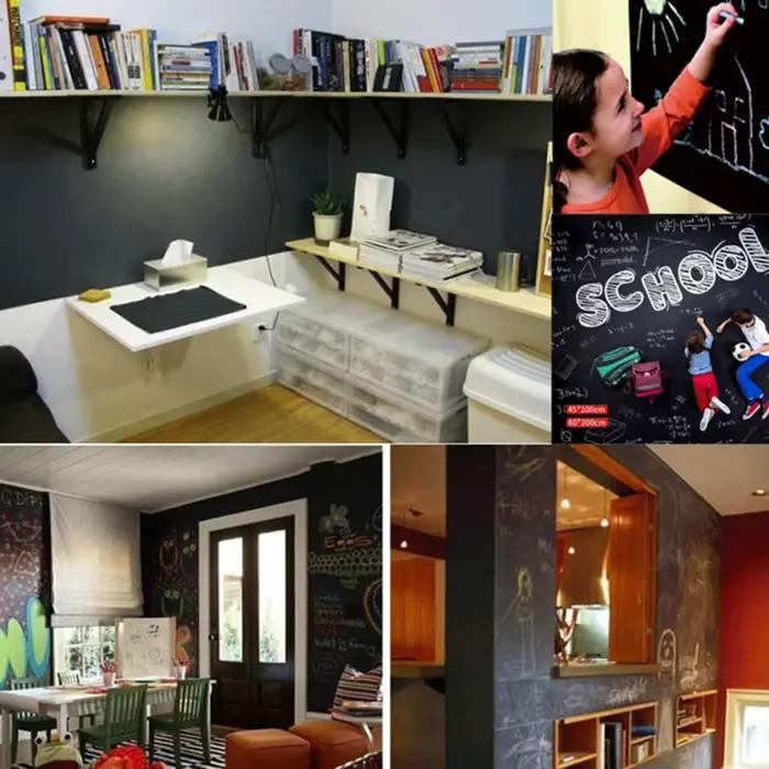 45*200 cm tableau noir stickers muraux