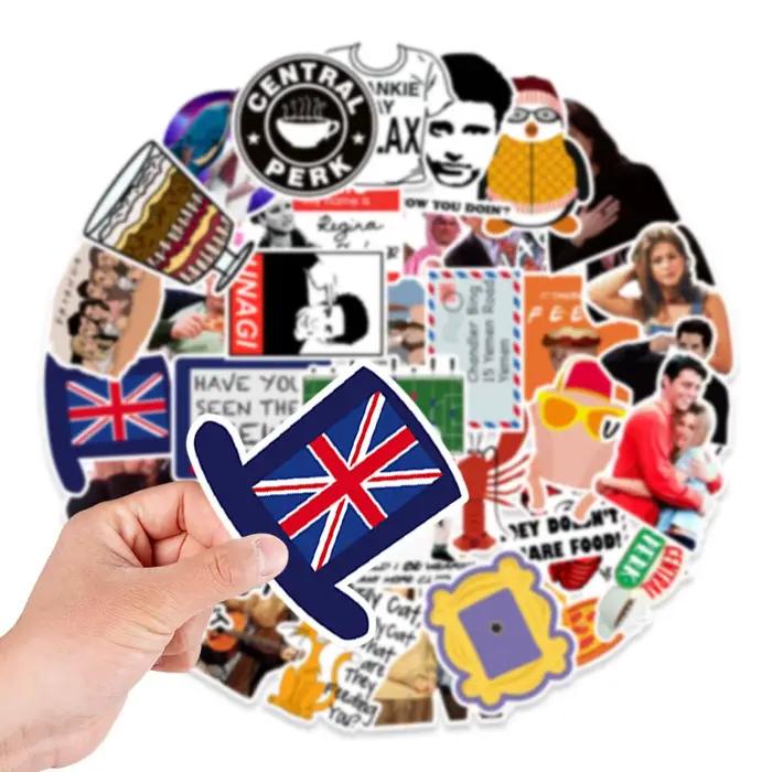 Autocollants de la série télévisée américaine Friends, autocollants de dessin animé cool, pour scrapbooking, réfrigérateur, valise, autocollant Graffiti classique, 10/30/50 pièces