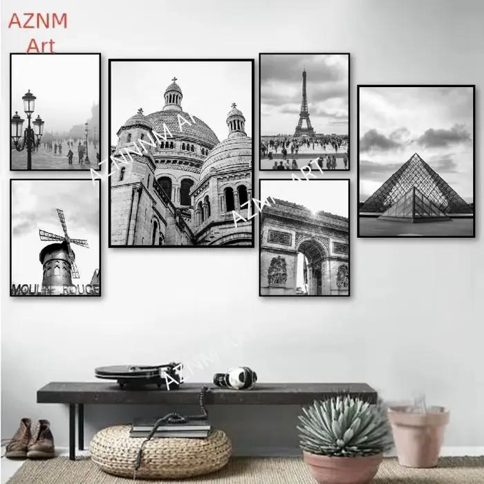 Affiche de photographie de paysage urbain de Paris