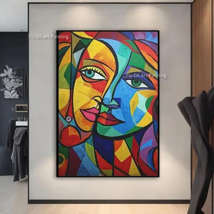 Toile de peinture à l'huile peinte à la main