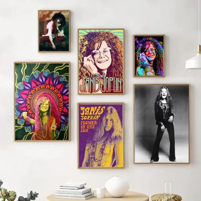 Janis Joplin affiche peinture décorative toile