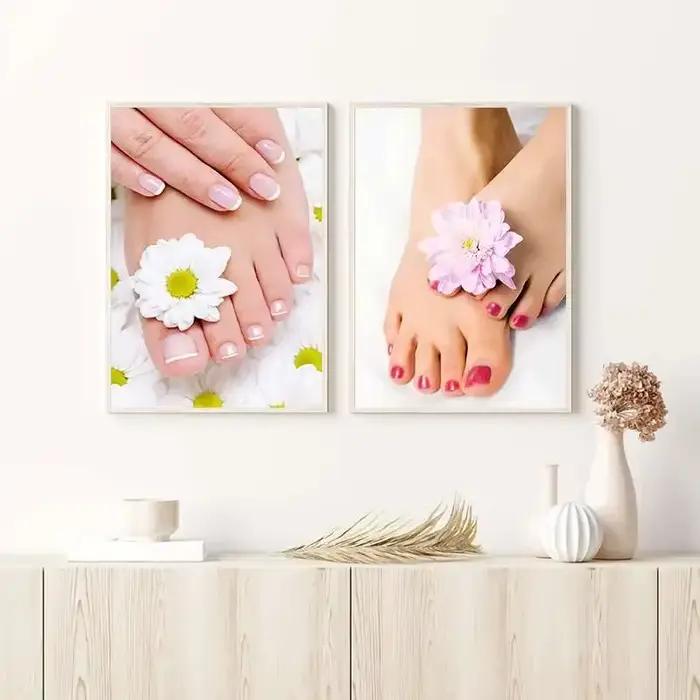 Peinture d'art de toile de mode de manucure