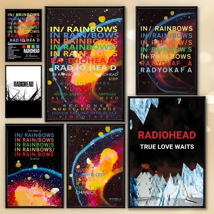 Affiche arc-en-ciel de la groupe R-Radiohead