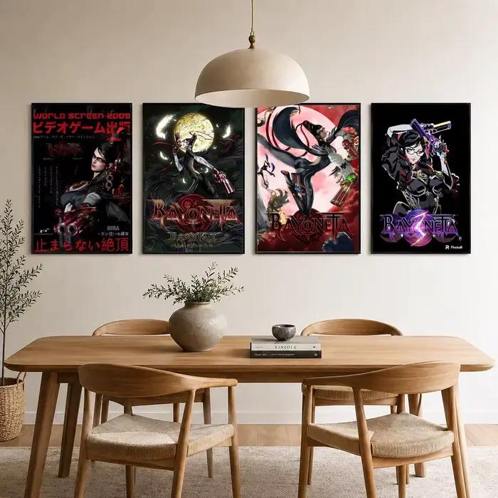 Poster autocollant mural du jeu Bayonetta 3