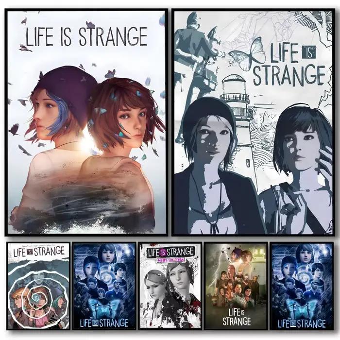 Jeu l-life is Strange peinture calligraphie toile de coton de haute qualité affiche Art mural pour salon décor de maison de café moderne