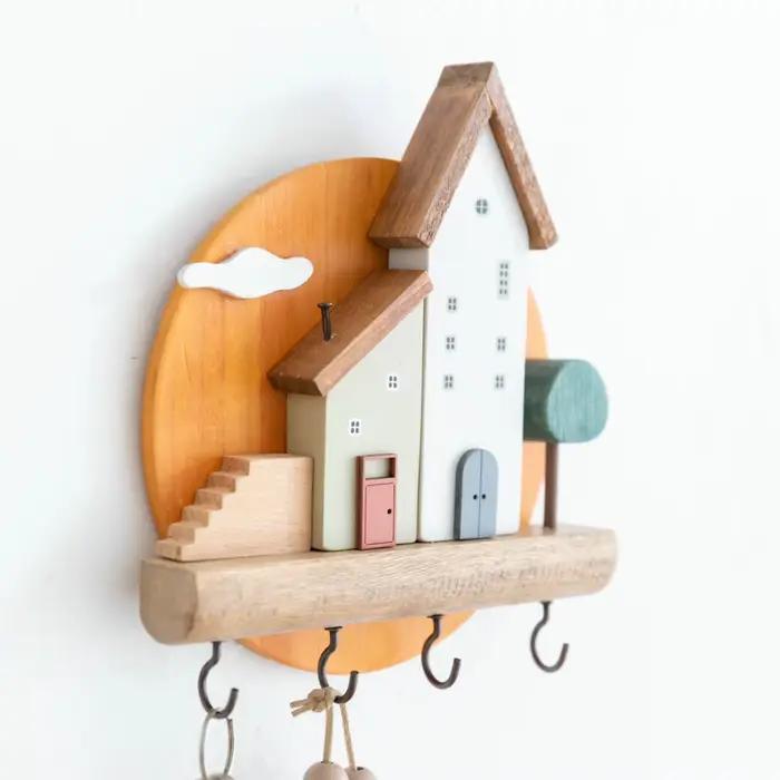 Crochet à clé en bois, Art mignon