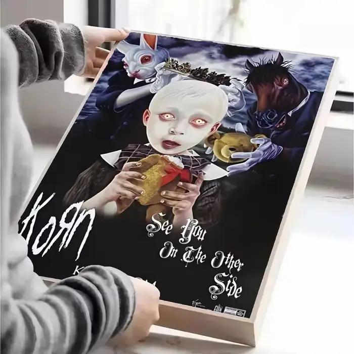 Affiche musicale de groupe de Rock Korn