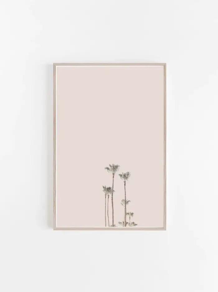Peinture sur toile pastel botanique moderne