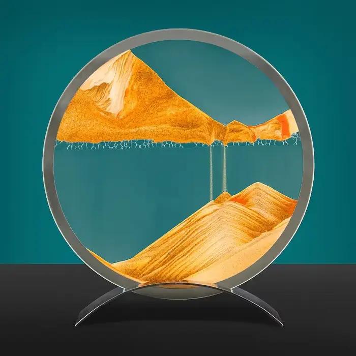 Tableau d'art de sable en mouvement