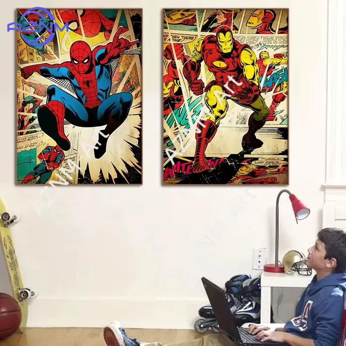 Affiches murales vintage Marvel Avengers