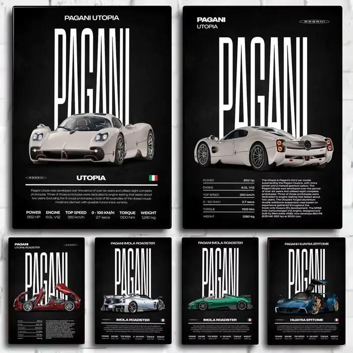 Affiche Super Car P-Pagani