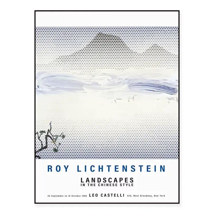 Roy Lichtenstein imprimés de paysages chinois