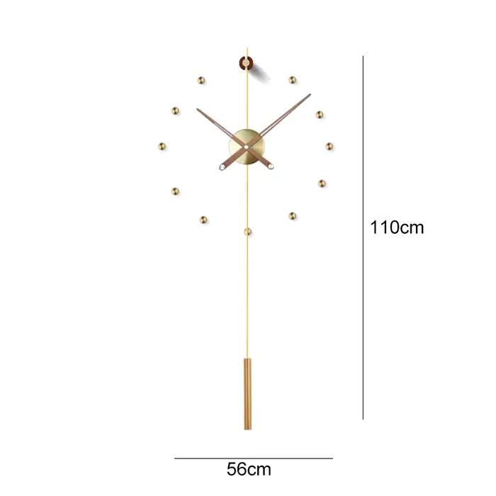 Espagne grande horloge murale Design moderne métal luxe montres murales horloges bricolage décor à la maison silencieux salon Orologi Da Parete cadeau