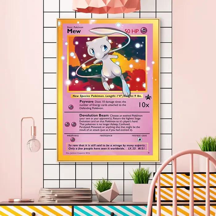 Affiche de Pokemon périphérique de dessin animé japonais