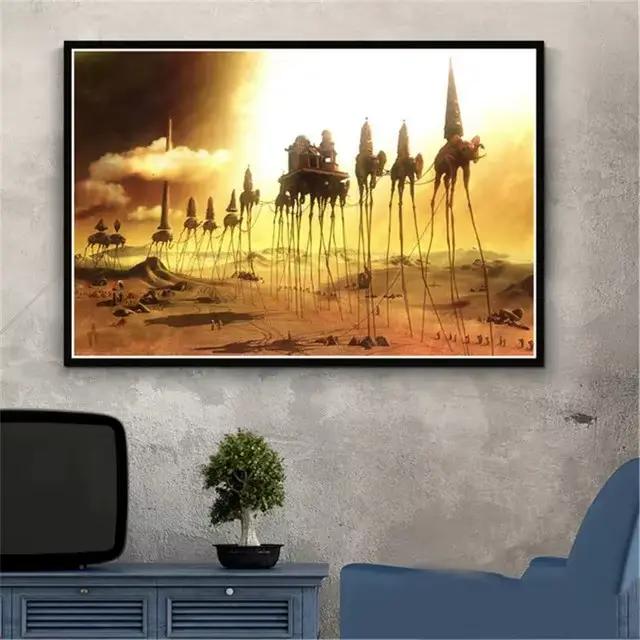 Affiche de peinture à l'huile abstraite surréaliste de la série El Salvador Dali