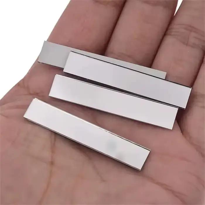 1/200 pièces/ensemble, autocollants muraux en miroir rectangulaires DIY