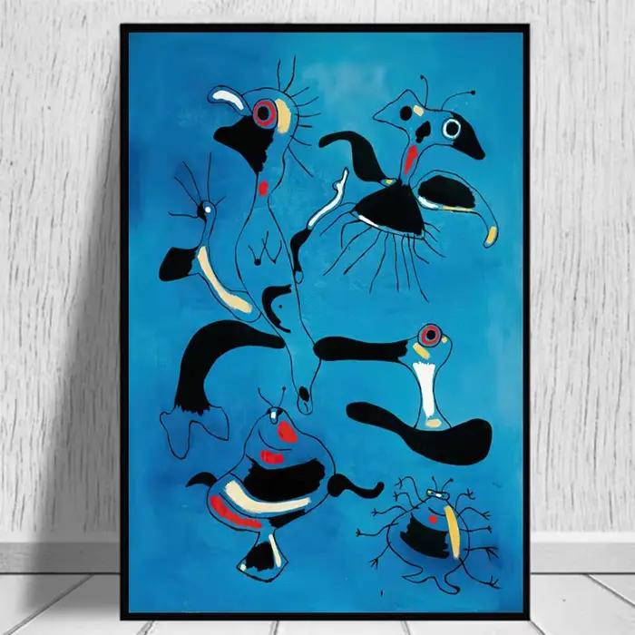 Affiches et imprimés d'art surréalisme de Joan Miro moderne