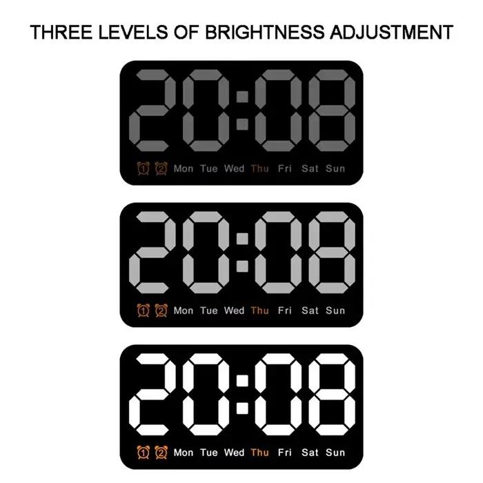 Horloge murale électronique à affichage de la température/Date