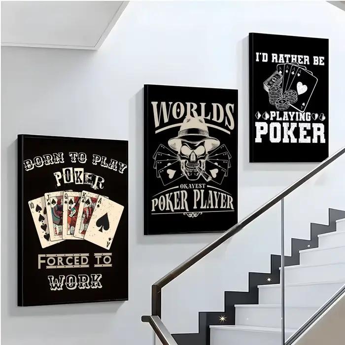 Affiche de jeu de poker drôle