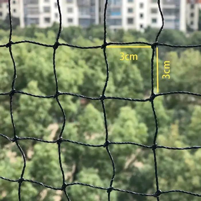 Filet de sécurité pour chat, filet Anti-chute pour chat, filet de jardin Anti-oiseau avec renfort de fil, clôture pour chat résistante aux morsures pour balcon