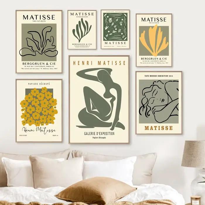 Matisse – affiches de femme à fleurs abstraites