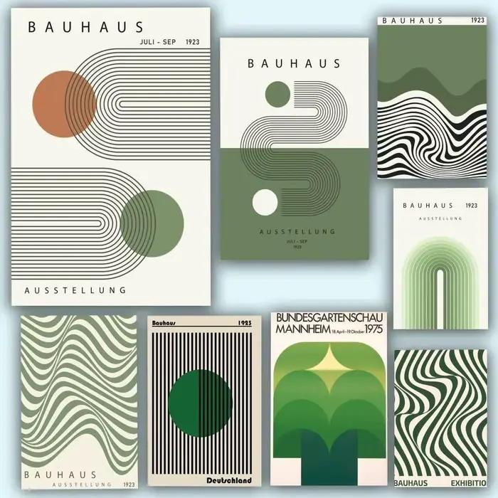 Affiches Bauhaus Green Lines